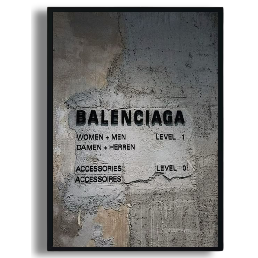 Balenciaga Concrete Poster
