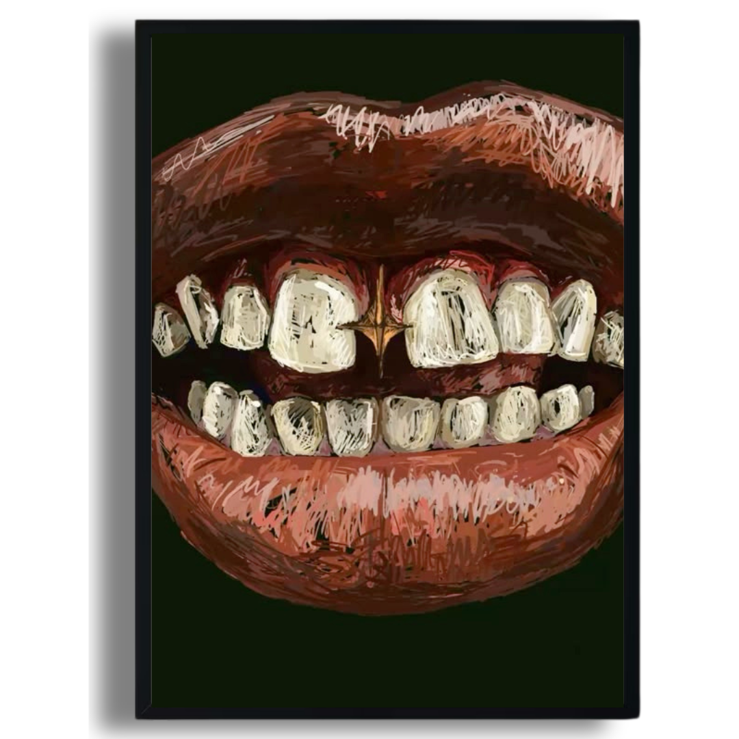 Gold Tooth Smile Poster
