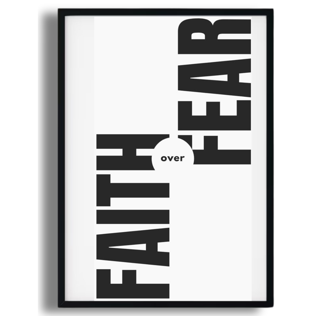 Faith Over Fear Poster