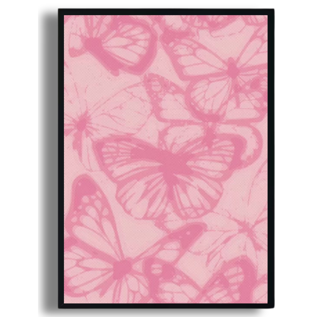 “Pink Monarchs” Butterfly Wall Print