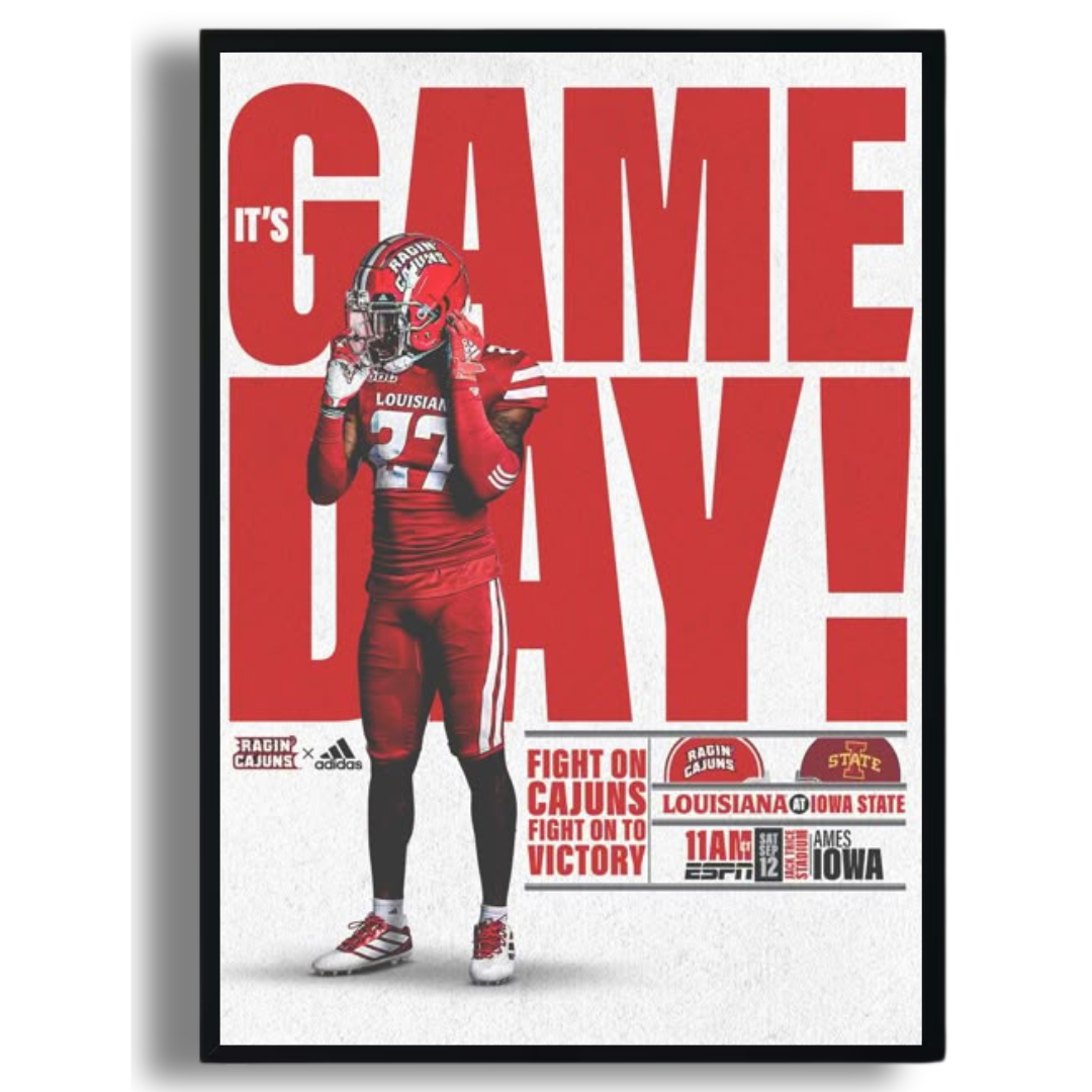 Game Day (Cajuns) Poster