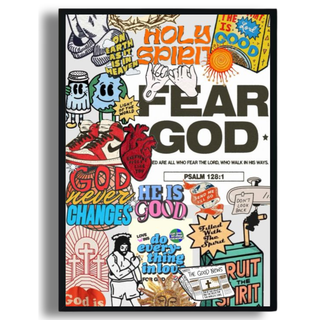 Fear God Collage Poster