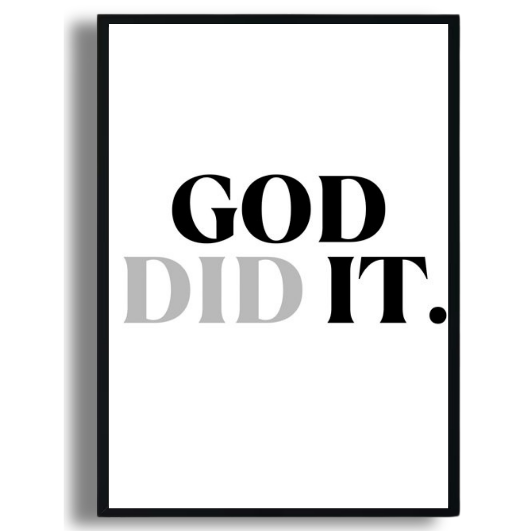 God Did It Poster