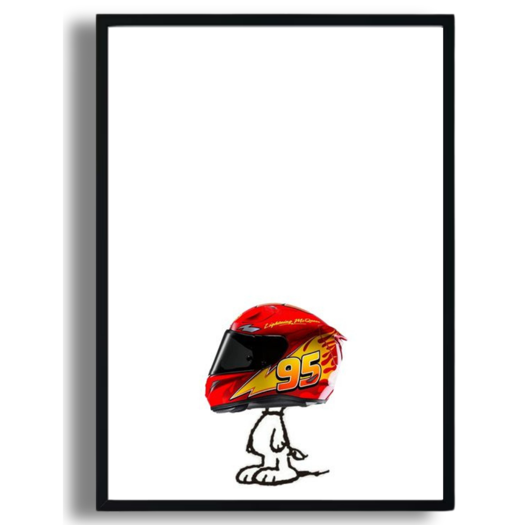 Snoopy Racer Poster