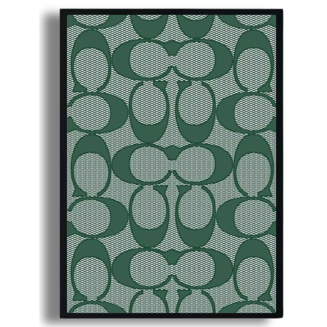 Green Pattern Print Poster