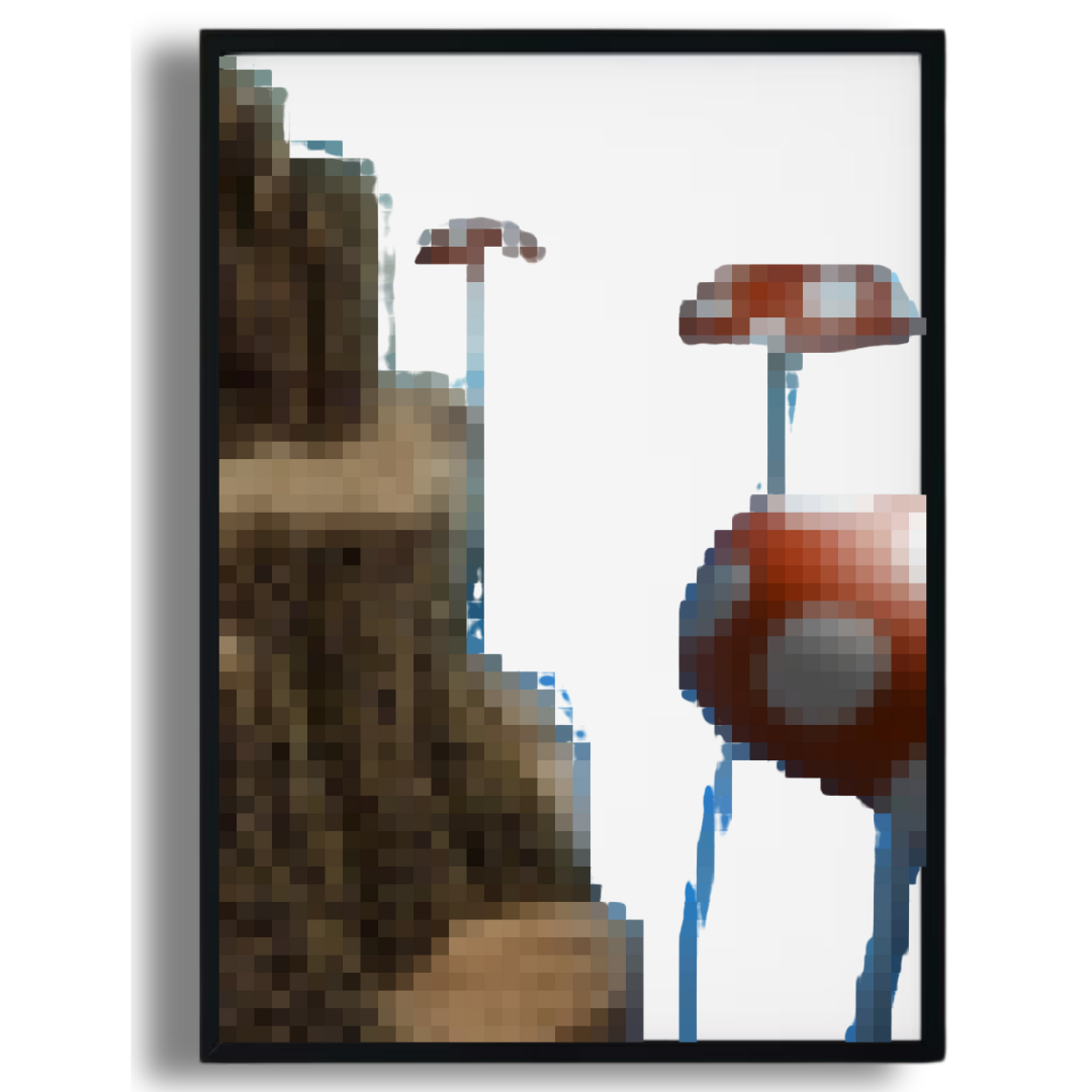 Mushroom Cliff Poster