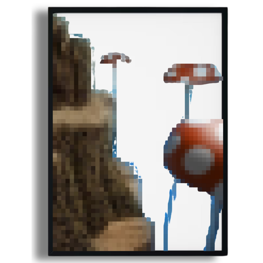 Mushroom Cliff Poster