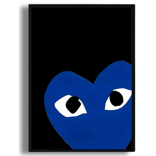 Blue Heart Eyes Poster
