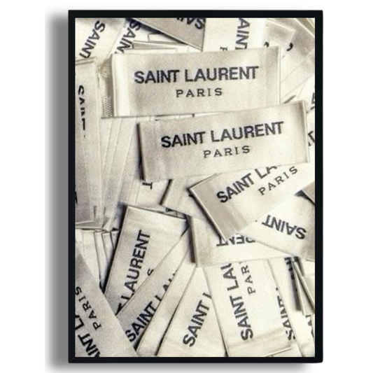Saint Laurent Tags Poster