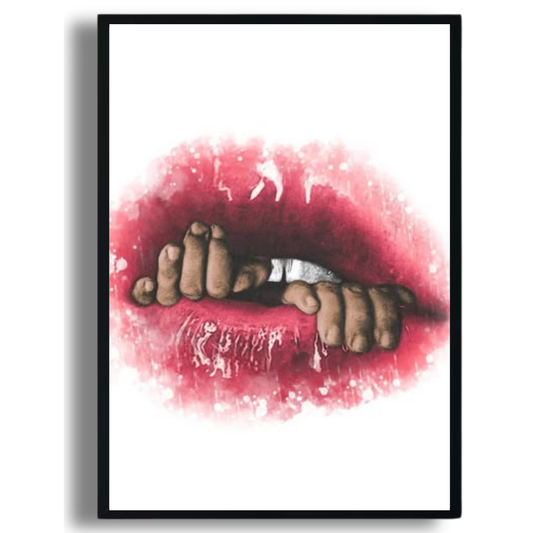 Trapped Lips Poster