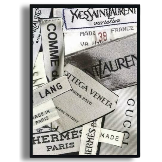 Luxury Labels Collage Poster