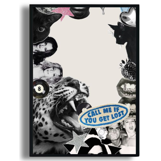 Lost & Found Collage Poster