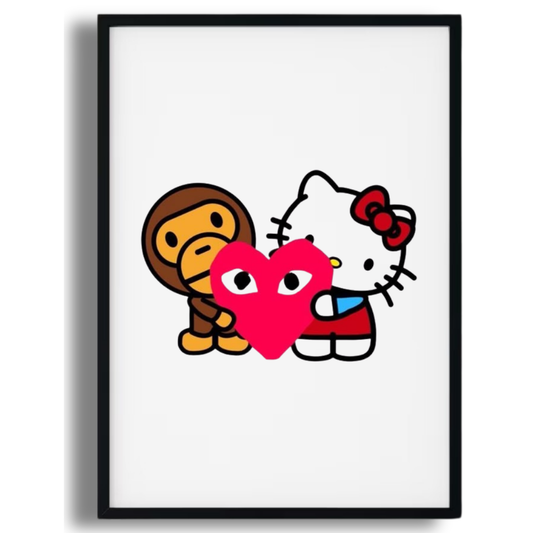“Hello Kitty x Bape x CDG” Collab Poster
