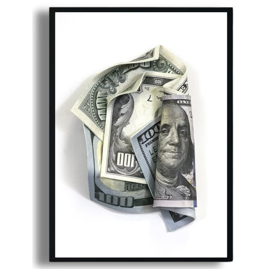 Crumpled Cash Poster