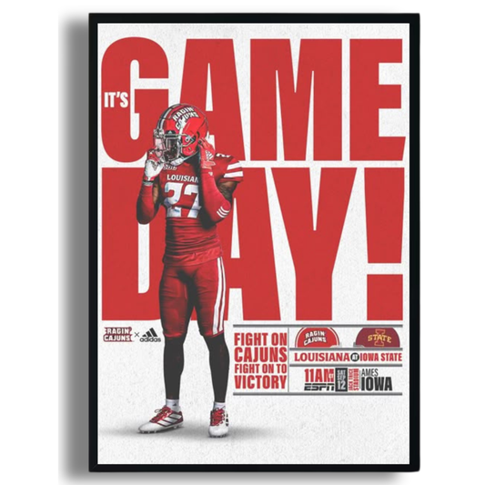 Game Day (Cajuns) Poster