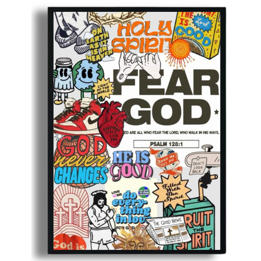 Fear God Collage Poster