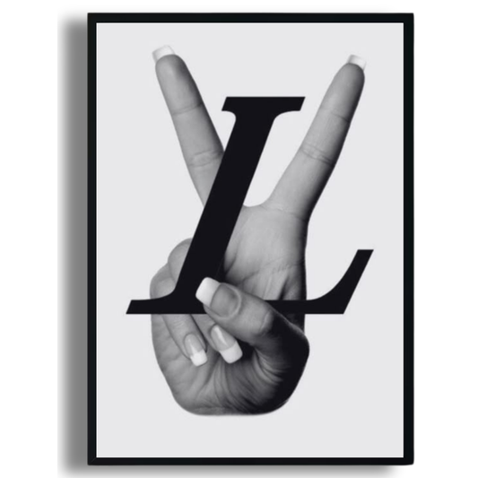 “LV Peace Sign” Luxury Poster