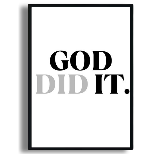 God Did It Poster