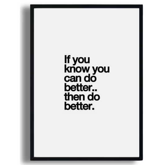 Do Better Poster