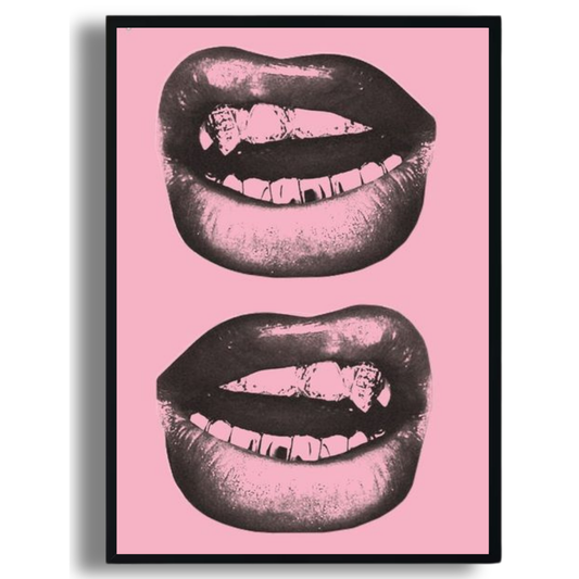 “Double Lips” Pop Art Print