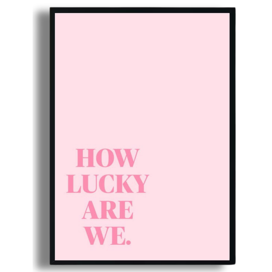 How Lucky Poster