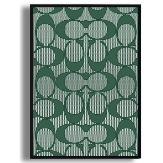 Green Pattern Print Poster