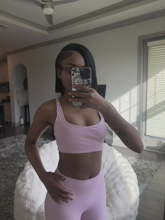 two piece bra & tight set